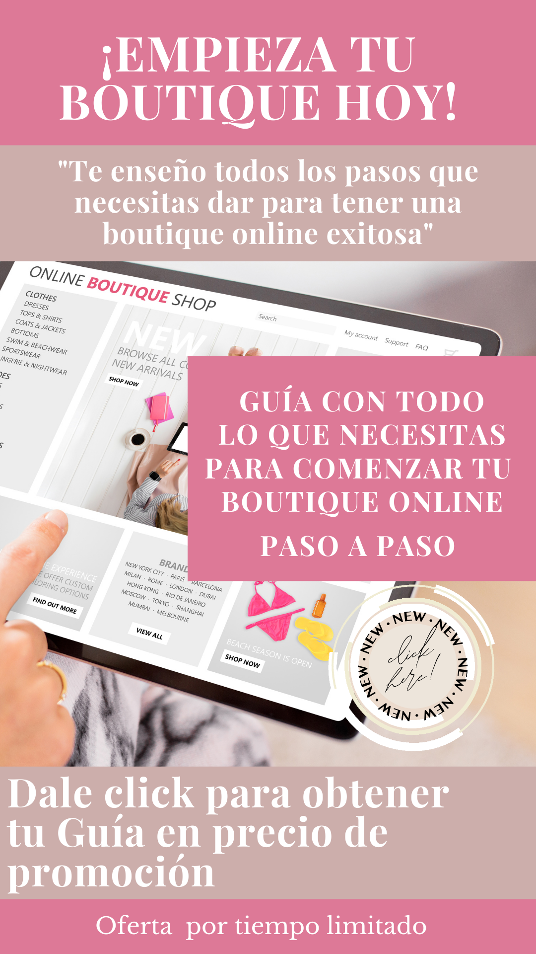 EBOOK TODO LO QUE NECECITAS PARA TU BOUTIQUE ONLINE *Oferta de BLACK WEEK*